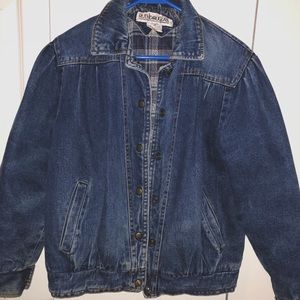 Dark Blue Jean jacket flannel lined